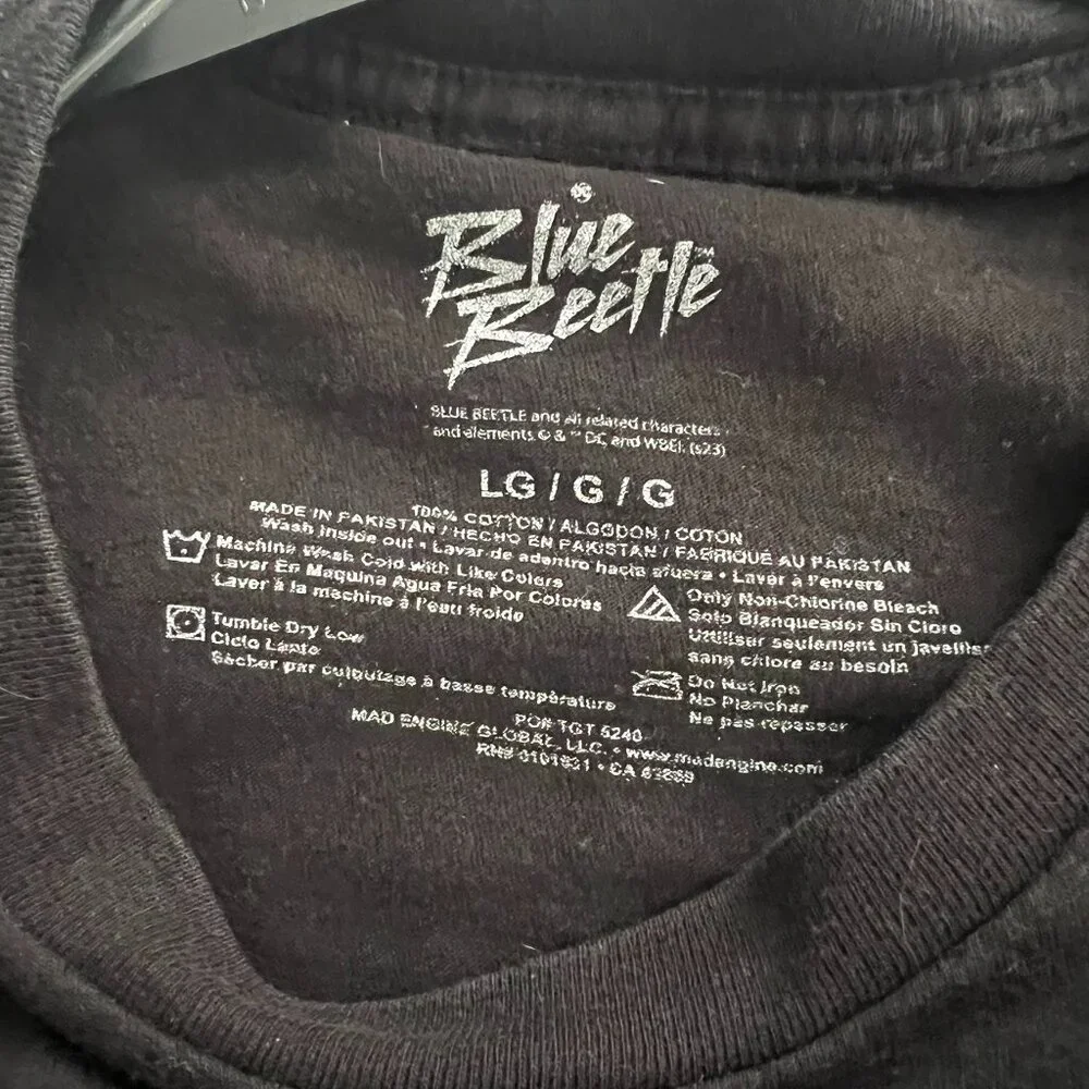 Black Blue Beetle t-shirt - Picture 3 of 3